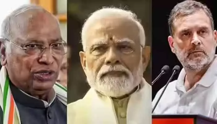 అయోధ్యలో విరాళాల చోరీ.. ప్రధాని మోడీకి రాహుల్ గాంధీ, ఖర్గే బహిరంగ లేఖ! అయోధ్యలో విరాళాల చోరీ.. ప్రధాని మోడీకి రాహుల్ గాంధీ, ఖర్గే బహిరంగ లేఖ!