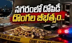 నగరంలో దోపిడీ దొంగల బీభత్సం.. కేజీకిపైగా బంగారు ఆభరణాల చోరీ నగరంలో దోపిడీ దొంగల బీభత్సం.. కేజీకిపైగా బంగారు ఆభరణాల చోరీ