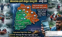 తెలంగాణలోని ఈ జిల్లాలకు భారీ వర్ష సూచన తెలంగాణలోని ఈ జిల్లాలకు భారీ వర్ష సూచన