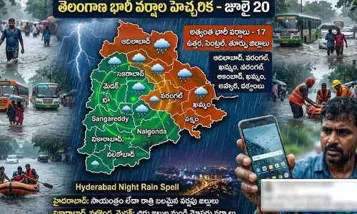 తెలంగాణలోని ఈ జిల్లాలకు భారీ వర్ష సూచన