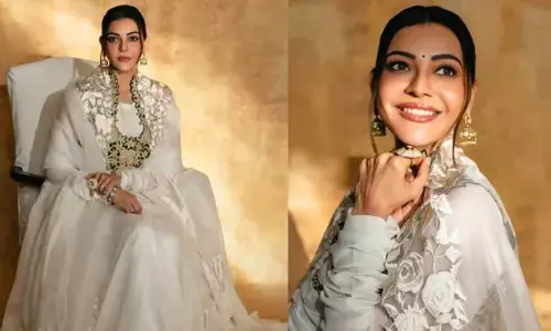 వైట్ అవుట్‌ఫిట్‌లో చూపు తిప్పుకోనివ్వని అందాలతో కట్టిపడేస్తున్న కాజల్ అగర్వాల్