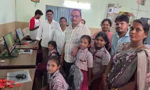 గంగాపూర్ ప్రభుత్వ ప్రాథమిక పాఠశాలలో ఐసీటీ కంప్యూటర్ల ప్రారంభం