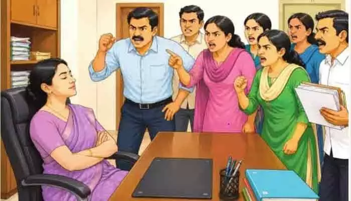 డీఎంహెచ్వో వర్సెస్ స్టాఫ్.. జిల్లా వైద్యారోగ్య శాఖలో తీవ్రమవుతున్న వార్ డీఎంహెచ్వో వర్సెస్ స్టాఫ్.. జిల్లా వైద్యారోగ్య శాఖలో తీవ్రమవుతున్న వార్
