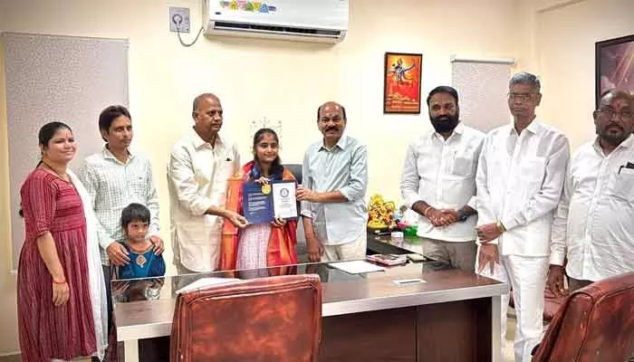 ప్రపంచ రికార్డు సాధించిన సంగారెడ్డి చిన్నారి మాల్వే విహాన్ ప్రపంచ రికార్డు సాధించిన సంగారెడ్డి చిన్నారి మాల్వే విహాన్