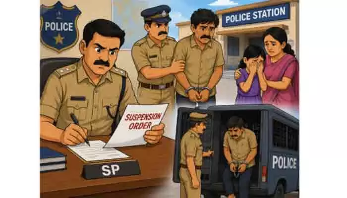 పోక్సో కేసులో కానిస్టేబుల్ సస్పెన్షన్ పోక్సో కేసులో కానిస్టేబుల్ సస్పెన్షన్