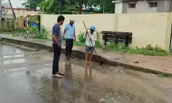 దిశ ఎఫెక్ట్.. పాఠశాల ముందు నిల్వ నీటిని తొలగించిన గ్రామపంచాయతీ దిశ ఎఫెక్ట్.. పాఠశాల ముందు నిల్వ నీటిని తొలగించిన గ్రామపంచాయతీ