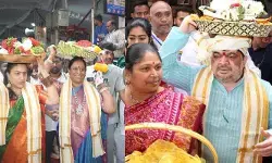 బల్కంపేట ఎల్లమ్మ అమ్మవారి కల్యాణ మహోత్సవం.. పట్టు వస్త్రాలు సమర్పించిన మంత్రులు బల్కంపేట ఎల్లమ్మ అమ్మవారి కల్యాణ మహోత్సవం.. పట్టు వస్త్రాలు సమర్పించిన మంత్రులు