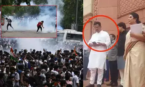 విద్యార్థులపై టియర్ గ్యాస్ వేస్తారా యూజ్ లెస్ ఫెలోస్.. రేణుకా చౌదరి తిట్లకు జారుకున్న ధర్మేంద్ర ప్రధాన్!
