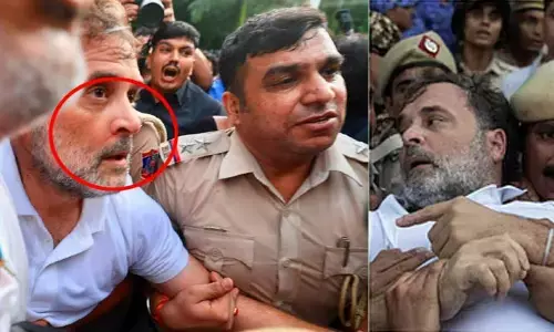 రాహుల్ గాంధీ ముక్కు నుంచి రక్తం..? ప్రధాని ఇంటి వద్ద తోపులాటలో గాయాలు