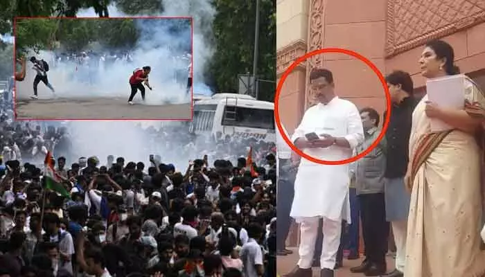 విద్యార్థులపై టియర్ గ్యాస్ వేస్తారా యూజ్ లెస్ ఫెలోస్.. రేణుకా చౌదరి తిట్లకు జారుకున్న ధర్మేంద్ర ప్రధాన్! విద్యార్థులపై టియర్ గ్యాస్ వేస్తారా యూజ్ లెస్ ఫెలోస్.. రేణుకా చౌదరి తిట్లకు జారుకున్న ధర్మేంద్ర ప్రధాన్!