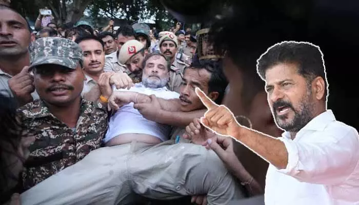 రాహుల్ గాంధీ, ప్రియాంకా అరెస్ట్.. ఖండించిన సీఎం రేవంత్ రెడ్డి రాహుల్ గాంధీ, ప్రియాంకా అరెస్ట్.. ఖండించిన సీఎం రేవంత్ రెడ్డి