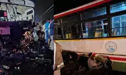 అర్ధరాత్రి ఘోర రోడ్డు ప్రమాదం.. ఆర్టీసీ బస్సును ఢీకొన్న కారు అర్ధరాత్రి ఘోర రోడ్డు ప్రమాదం.. ఆర్టీసీ బస్సును ఢీకొన్న కారు