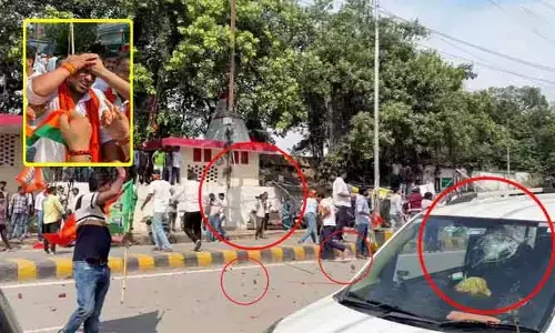 పట్నాలో ఉద్రిక్తత.. కాంగ్రెస్-బీజేపీ శ్రేణుల మధ్య తీవ్ర ఘర్షణ