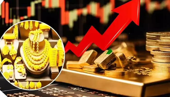 పసిడి ప్రియులకు భారీ షాక్: రూ. 1.46 లక్షలు దాటిన బంగారం ధర! పసిడి ప్రియులకు భారీ షాక్: రూ. 1.46 లక్షలు దాటిన బంగారం ధర!