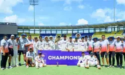 రెండో యూత్ టెస్టులో భారత్ అండర్-19 విక్టరీ.. మెరిసిన తెలుగు కుర్రాడు రెండో యూత్ టెస్టులో భారత్ అండర్-19 విక్టరీ.. మెరిసిన తెలుగు కుర్రాడు