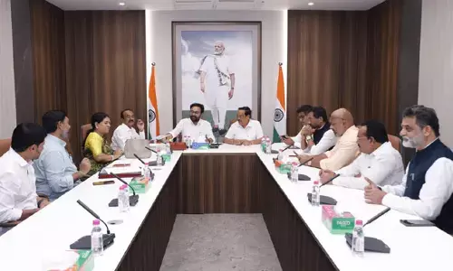 కేంద్ర జల శక్తి శాఖ మంత్రి సీఆర్ పాటిల్‍తో తెలంగాణ బీజేపీ ఎంపీలు భేటీ