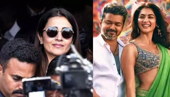 ‘జన నాయగన్’ రిలీజ్..థియేటర్ లో నటి త్రిష సందడి ‘జన నాయగన్’ రిలీజ్..థియేటర్ లో నటి త్రిష సందడి