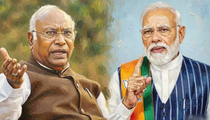 ‘మన్ కీ బాత్’ ప్రసంగాలొద్దు: ప్రధాని మోదీపై AICC చీఫ్ ఖర్గే తీవ్ర ఆగ్రహం ‘మన్ కీ బాత్’ ప్రసంగాలొద్దు: ప్రధాని మోదీపై AICC చీఫ్ ఖర్గే తీవ్ర ఆగ్రహం