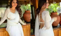 వైట్ శారీలో నడుమందాలతో మెస్మరైజ్ చేస్తున్న కుషిత కల్లపు