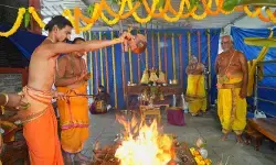 రామాలయంలో శ్రీరామాత్మక వరుణయాగం రామాలయంలో శ్రీరామాత్మక వరుణయాగం