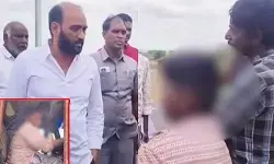 14 ఏళ్ల పిల్లాడికి లారీ స్టీరింగ్ ఇచ్చిన డ్రైవర్.. మందలించిన ఎమ్మెల్యే