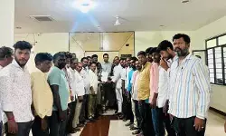 అన్నారం పేదల భూములపై టీజీఐఐసీ నీడ.. రైతుల ఆందోళన