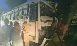 మెట్‌పల్లిలో రోడ్డు ప్రమాదం.. చెట్టును ఢీకొన్న ఆర్టీసీ బస్సు