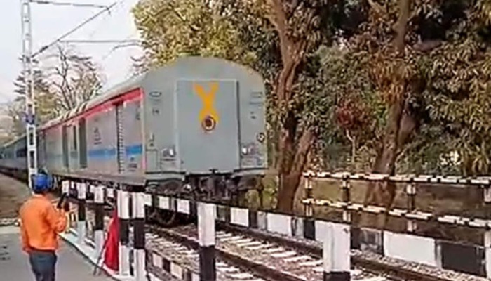 Train Rolls Backwards