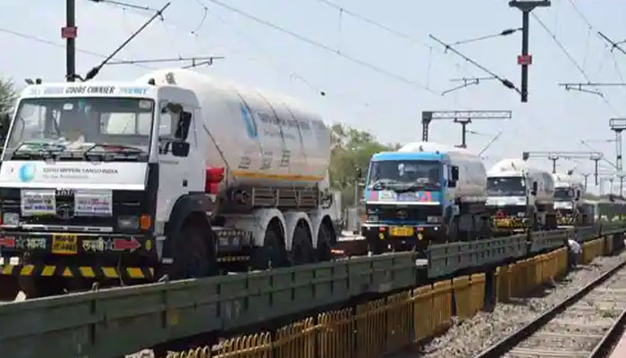 Oxygen supply under Indian Railways