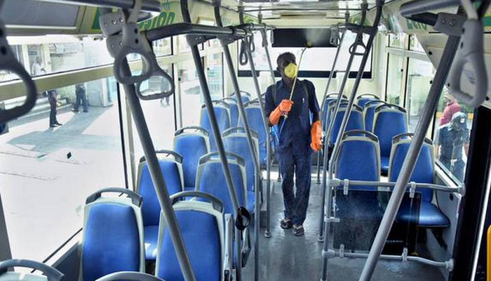 Sanitize buses