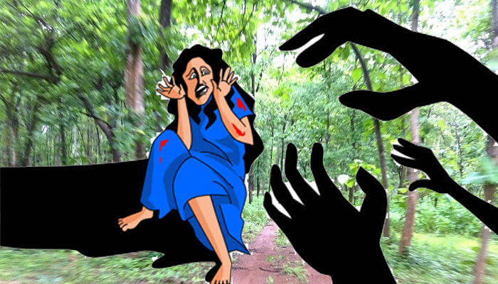 young woman raped